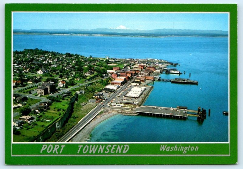 2 Postcards PORT TOWNSEND, Washington WA ~ Aerial Views JEFFERSON COUNTY  4x6