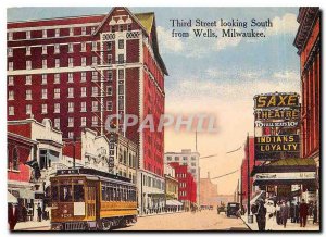 Modern Postcard Third Street looking South from Wells Milwaukee