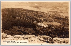Vtg New Hampshire NH Mountain House Hotel from Mt Monadnock 1910s RPPC Postcard