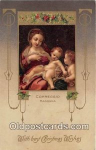 Correggio, Madonna Christmas Wishes Postal Used Unknown 