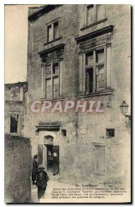 Old Postcard Les Baux Hotel Manvilles of XVI century