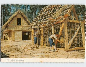 Postcard Jamestown Houses, Jamestown, Virginia