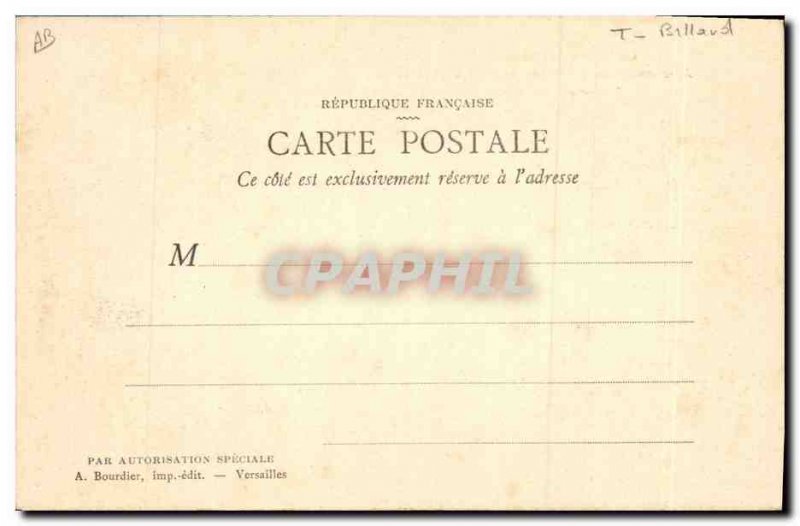Old Postcard Pool Chateau de Rambouillet former dining room of Henry II Game ...