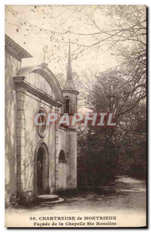 Postcard Old Chartreuse Montrieux fa?ade of the chapel Ste Roseline