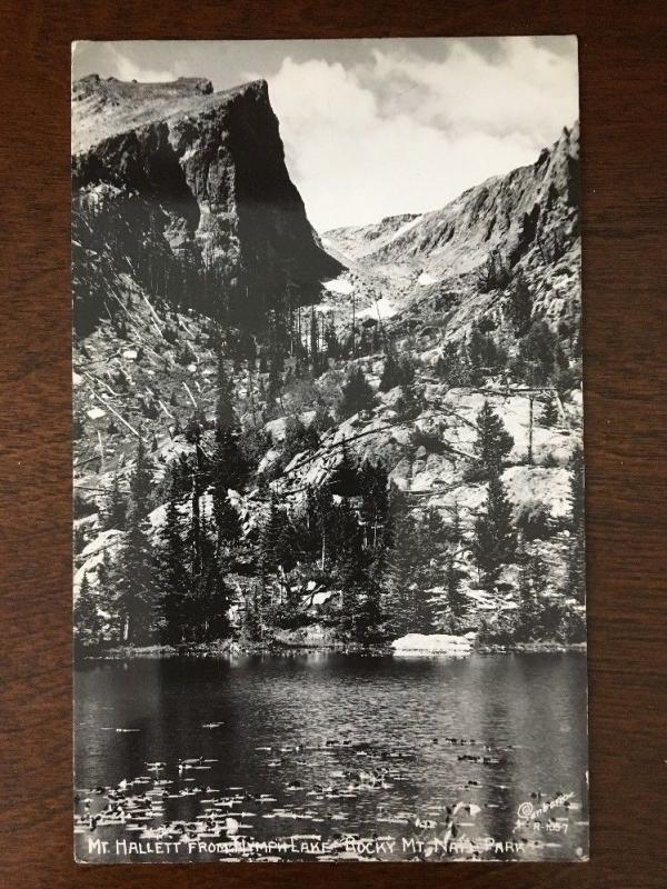 RPPC Mountain Hallett from Nymph Lake, Rocky Mountain National Park. A15