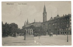 Denmark 1909 Used Postcard Copenhagen Vestre Andersen Boulevard Monument