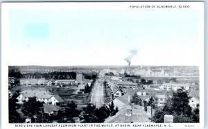 BABIN near Albermarle, North Carolina NC   LARGEST ALUMINUM PLANT   Postcard