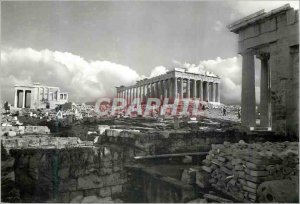 Postcard Modern Athens The Parthenon el Propylees the Erechtheion