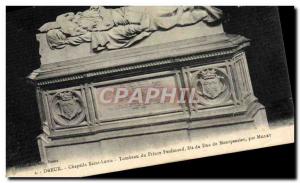 Old Postcard Dreux Chapelle Saint Louis Du Prince Ferdinand Tomb