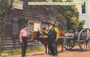 Oldest Wooden Schoolhouse in the US Ox and Cart St Augustine FL