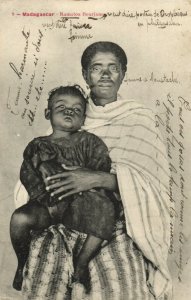 PC CPA MADAGASCAR, RAMATOA BOURJANE, Vintage Postcard (b13984)