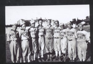 REAL PHOTO MOSCOW IDAHO UNIVERSITY BASEBALL TEAM PLAYERS POSTCARD COP