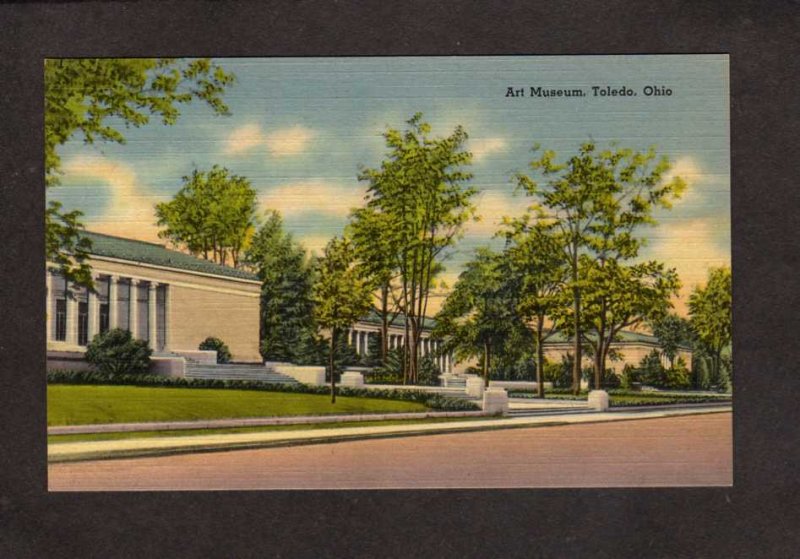 OH Art Museum Toledo Ohio Linen Postcard