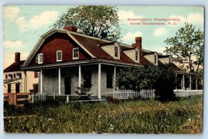 Hackensack New York NY Postcard Washington's Headquarters Building Exterior 1913