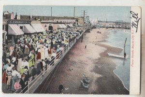 P2997, 1908 postcard flower parade boardwalk atlantic city new jersey