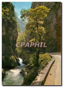 Modern Postcard The Alps Tourist In Chartreuse Desert Road in the gorges Guie...