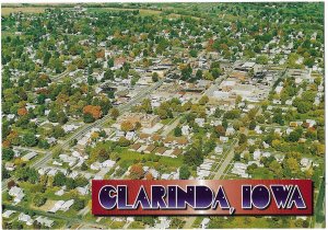 Aerial View Clarinda Iowa 4 by 6