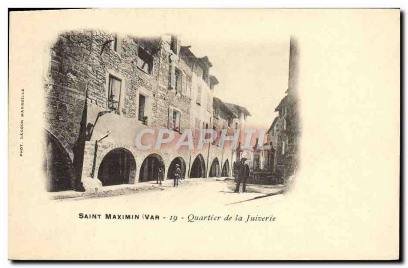 Old Postcard Judaica Jewish Quarter Saint Maximin Jewry