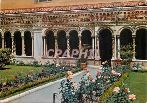 Postcard Modern Rome basilica and the cloister paul s