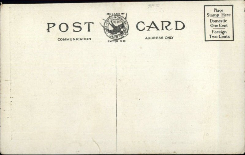 Newton NH B&M RR Train Station Depot c1910 Postcard