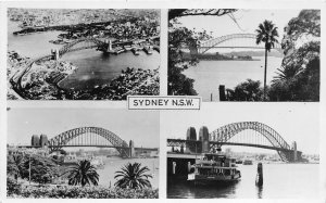 J43/ Australia Foreign Postcard c1940s Sydney NSW 4View Bridge 168