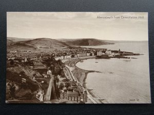 Wales ABERYSTWYTH from Constitution Hill c1911 RP Postcard by J. Gibson