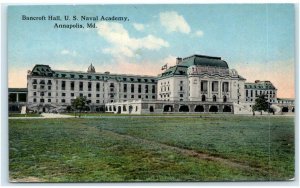 ANNAPOLIS, MD Maryland ~ Bancroft Hall U S NAVAL ACADEMY  c1910s Postcard