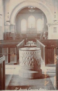 RPPC St. Anne's Church, Lewes, East Sussex, UK c1910s Vintage Photo Postcard