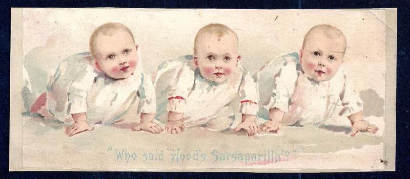 VICTORIAN TRADE CARD Hood's Sarsaparilla