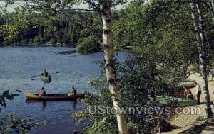 Boats on the Tahquamenon in Newberry, Michigan