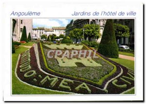 Modern Postcard Angouleme Charente gardens of the Hotel de Ville Angouleme We...