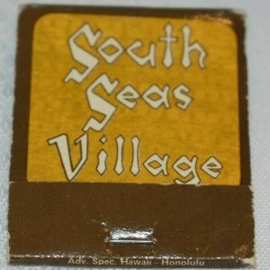 South Seas Village Waikiki Hawaii 20 Strike Matchbook