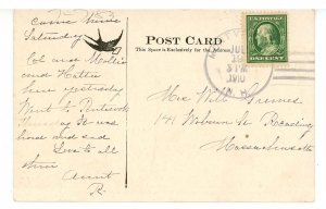 NH - Mount (Mont) Vernon. Looking North from Town Hall