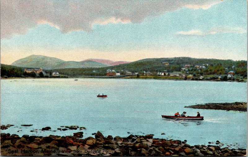 Vtg 1910s Seal Harbor Dodge's Point Mount Desert Maine ME Postcard