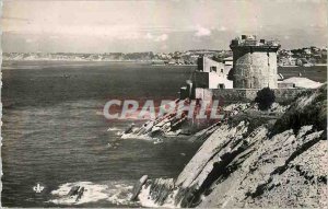 Modern Postcard St Jean de Luz Cliffs and Fort