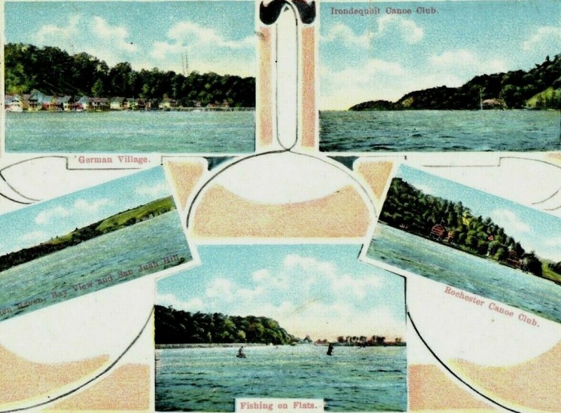 Vintage Glimpses of IRONDEOUOIT BAY, Rochester, N. Y. Postcard P171