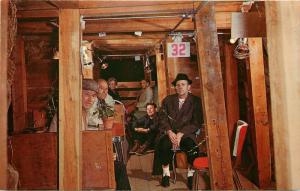 Old Postcard; People in Free Enterprise Uranium Radon Mine for Health Boulder MT