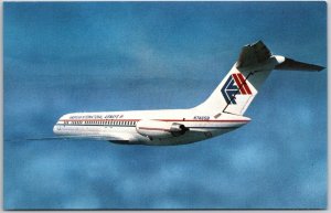 Airplane American International Airways McDonnell Douglas DC-9-30 Postcard