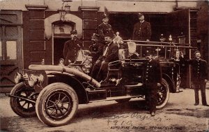 H81/ Springfield Ohio Postcard c1910 Auto Fire Engine Fire Departement 226