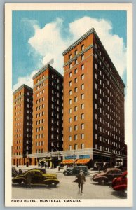 Postcard Montreal Quebec c1930s Ford Hotel Former CBC Radio Canada Headquarters