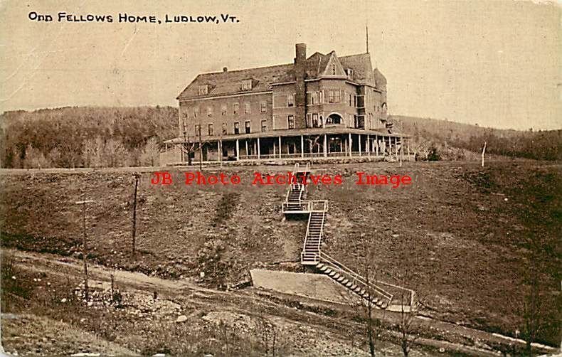 VT, Ludlow, Vermont, Odd Fellows Home, Exterior View, 1916 PM, JV Hartman