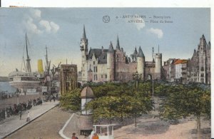 Belgium Postcard - Antwerpen - Steenplaats - Ref 5810A