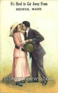 Hard to get away from - Brewer, Maine ME Postcard