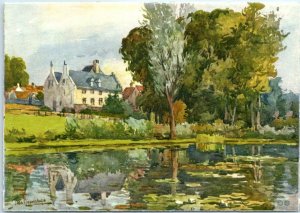 Postcard - Pond at Tervueren - Brussels, Belgium