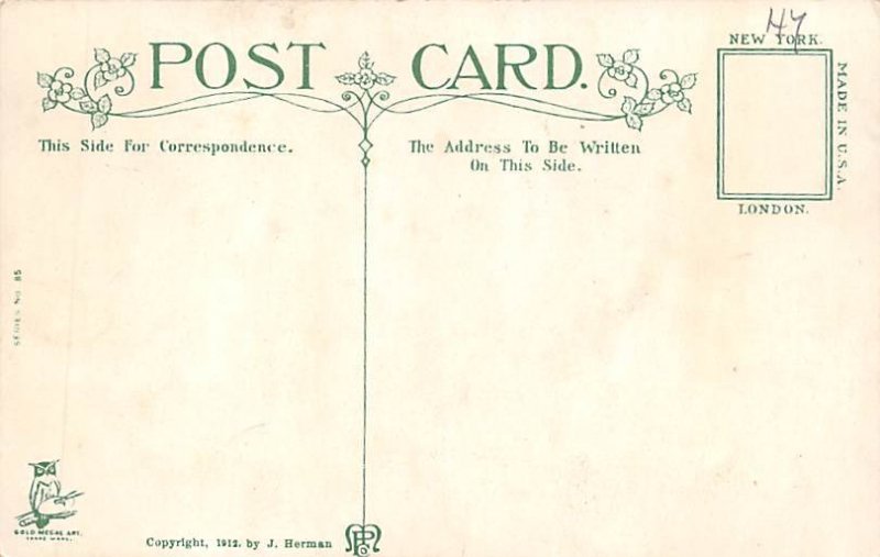 Fishing Painting The first one I landed View Postcard Backing 