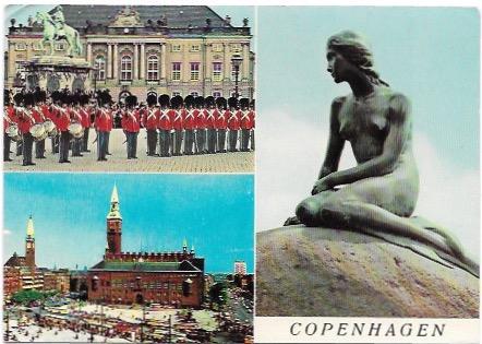 Copenhagen, Denmark. Royal Guard, Town Hall, Little Mermaid.