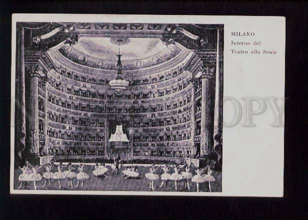 074400 BALLET in OPERA HOUSE in Milan Italy LA SCALA vintage