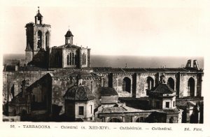 Spain Tarragona Cathedral Vintage RPPC B92