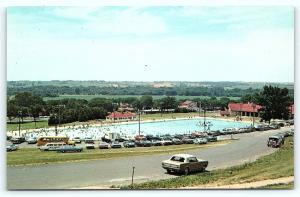 Postcard IA Des Moines Camp Dodge Swimming Pool A21