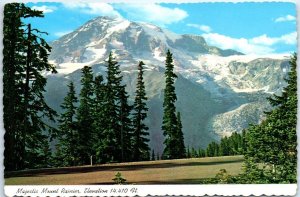 Majestic Mount Rainier from the highway, Mount Rainier National Park - WA